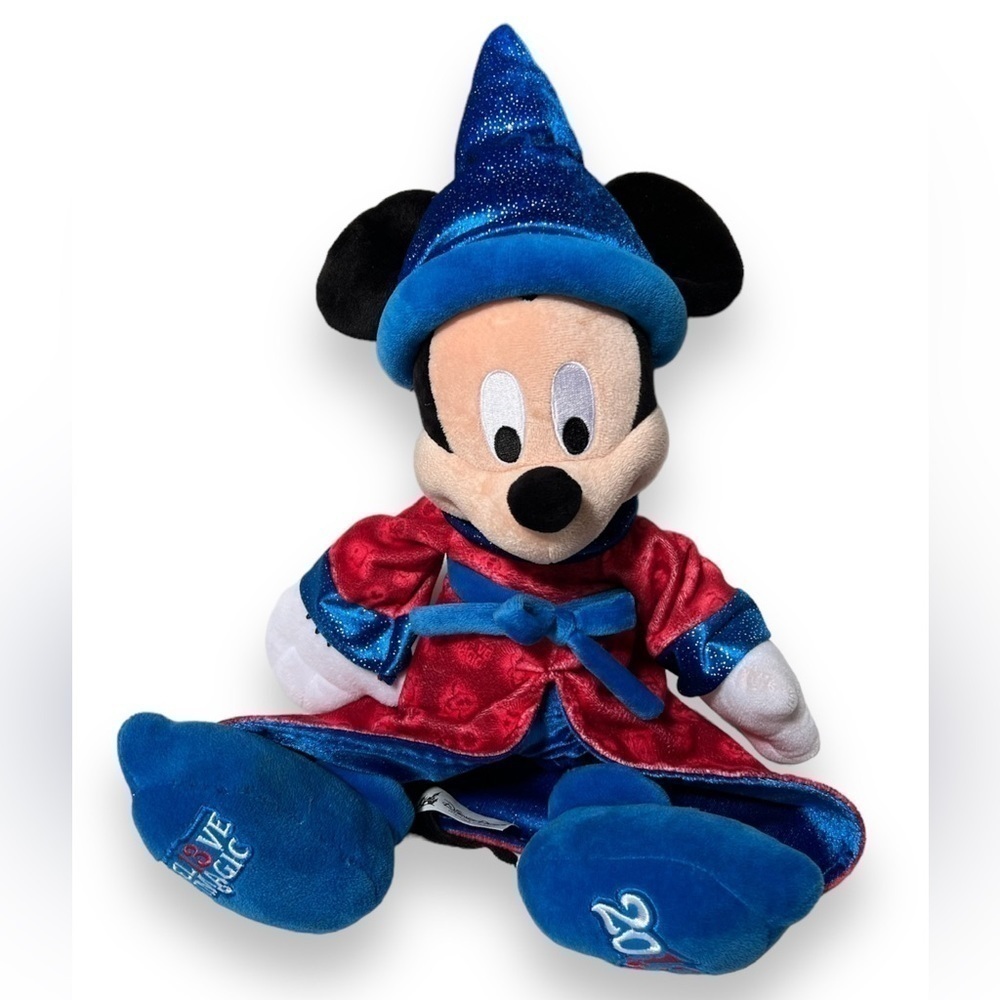 Disney Parks 18" Sorcerer Mickey Believe in Magic Plush‎ Fantasia 2013